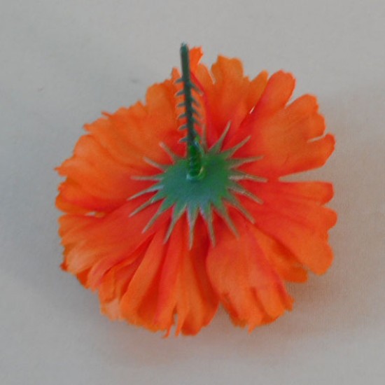 Short Stem Carnation Orange 9cm Artificial Flowers